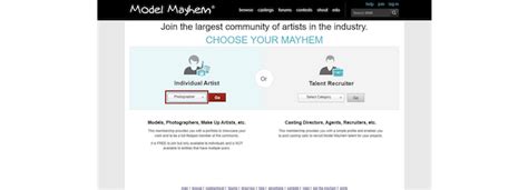 model mayhem login